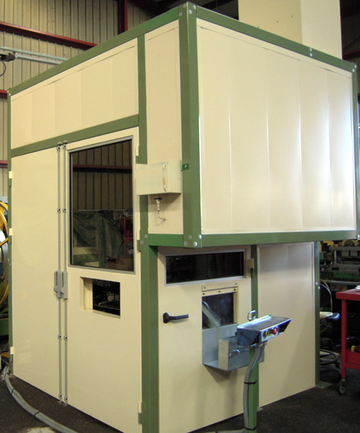 Cabine d'insonorisation industriel